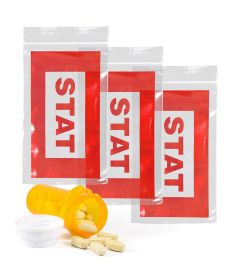 Pack of 1000 Red "STAT" Bags