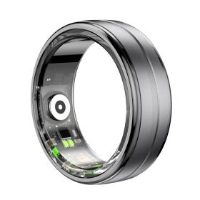 Smart Ring Health Tracker Unisex Health Monitoring Sports Tracker IP68 Waterproof Fitness Activity Tracker for Walking Cycling (Color: Black, size: 11)